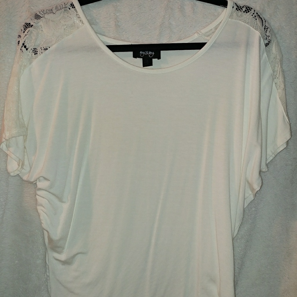 White butterfly blouse